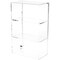 Plymor Clear Acrylic Locking Display Case with Sliding Back, 2 Shelves